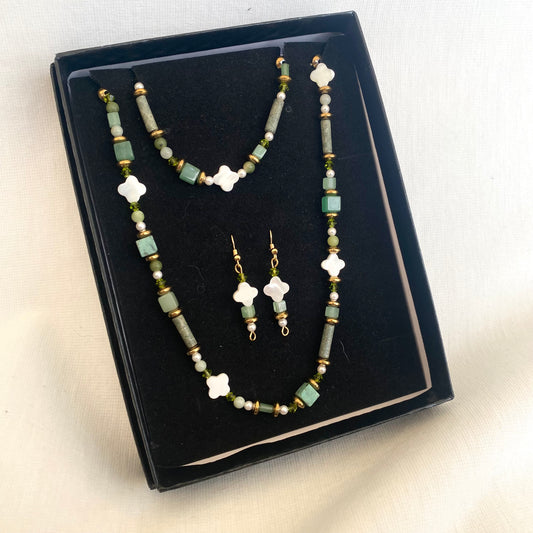 Coffret aventurine 4 pièces